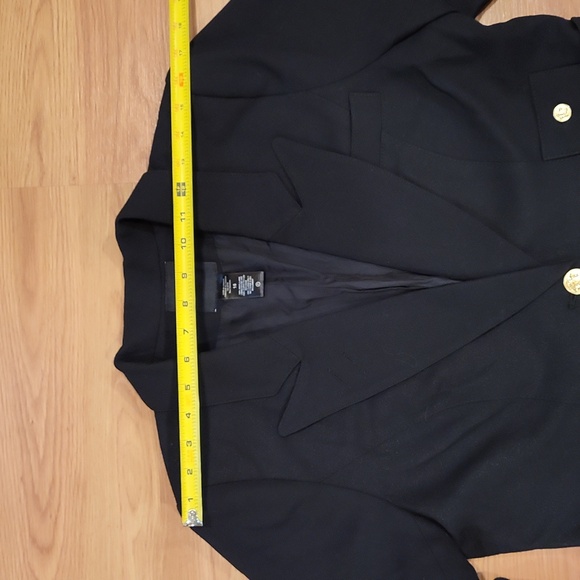 NWOT Smythe Black Classic Dutchess Single Breasted Wool Blazer Size 16 - Picture 11 of 12